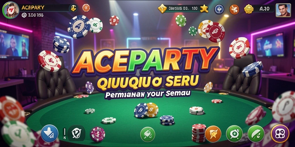 Tampilan gameplay ACEPARTY yang menarik dan seru.
