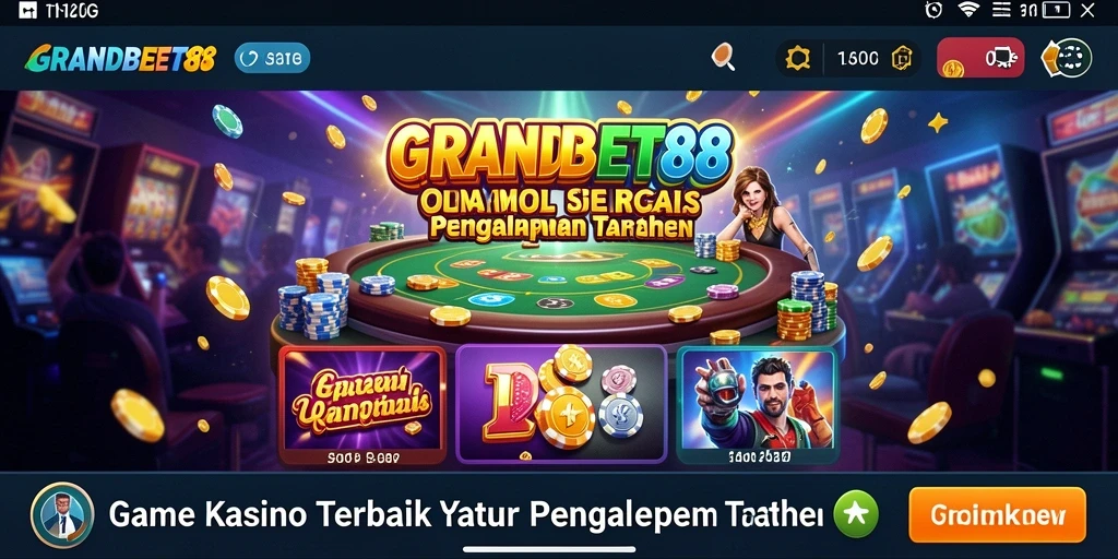 Screenshot yang menampilkan aksi seru dalam game Kasino GRANDBET88.