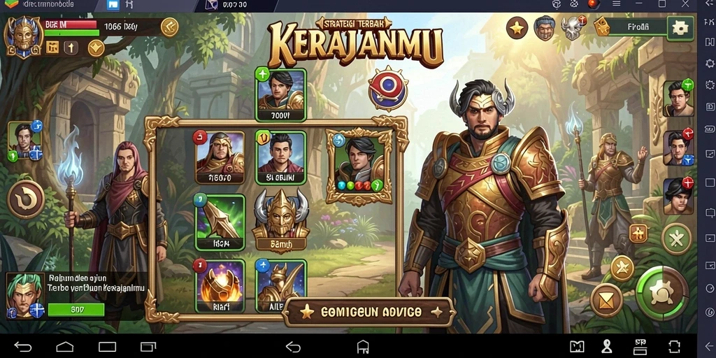 Tampilan gameplay ID66 dengan strategi membangun kerajaan yang mendalam.
