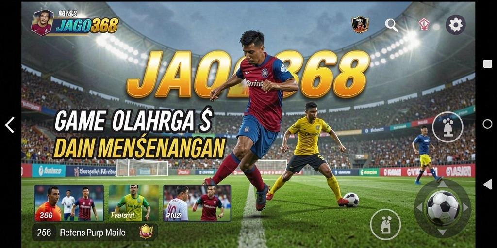 Tampilan permainan JAGO368 yang menarik dengan aksi olahraga yang seru.