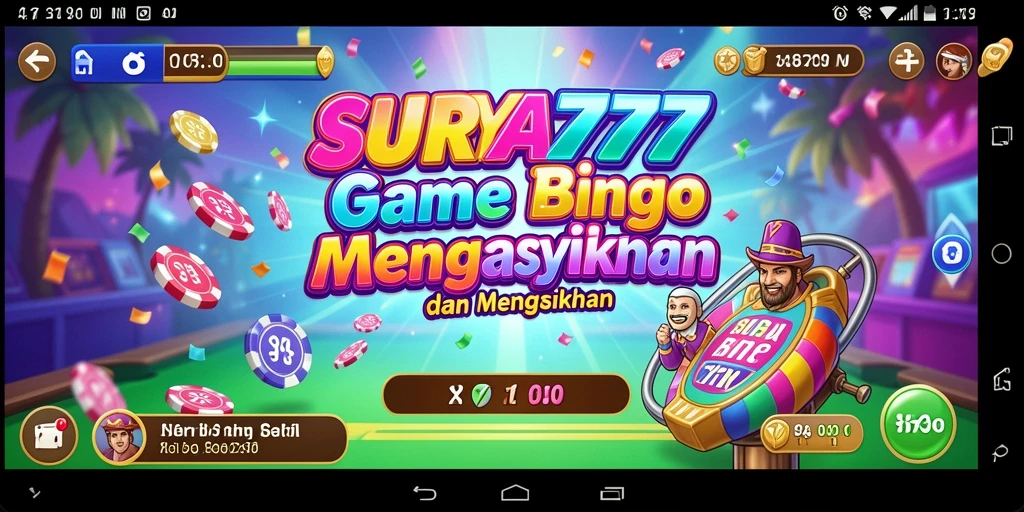 Tampilan gameplay seru dan interaktif dari SURYA777 Bingo.